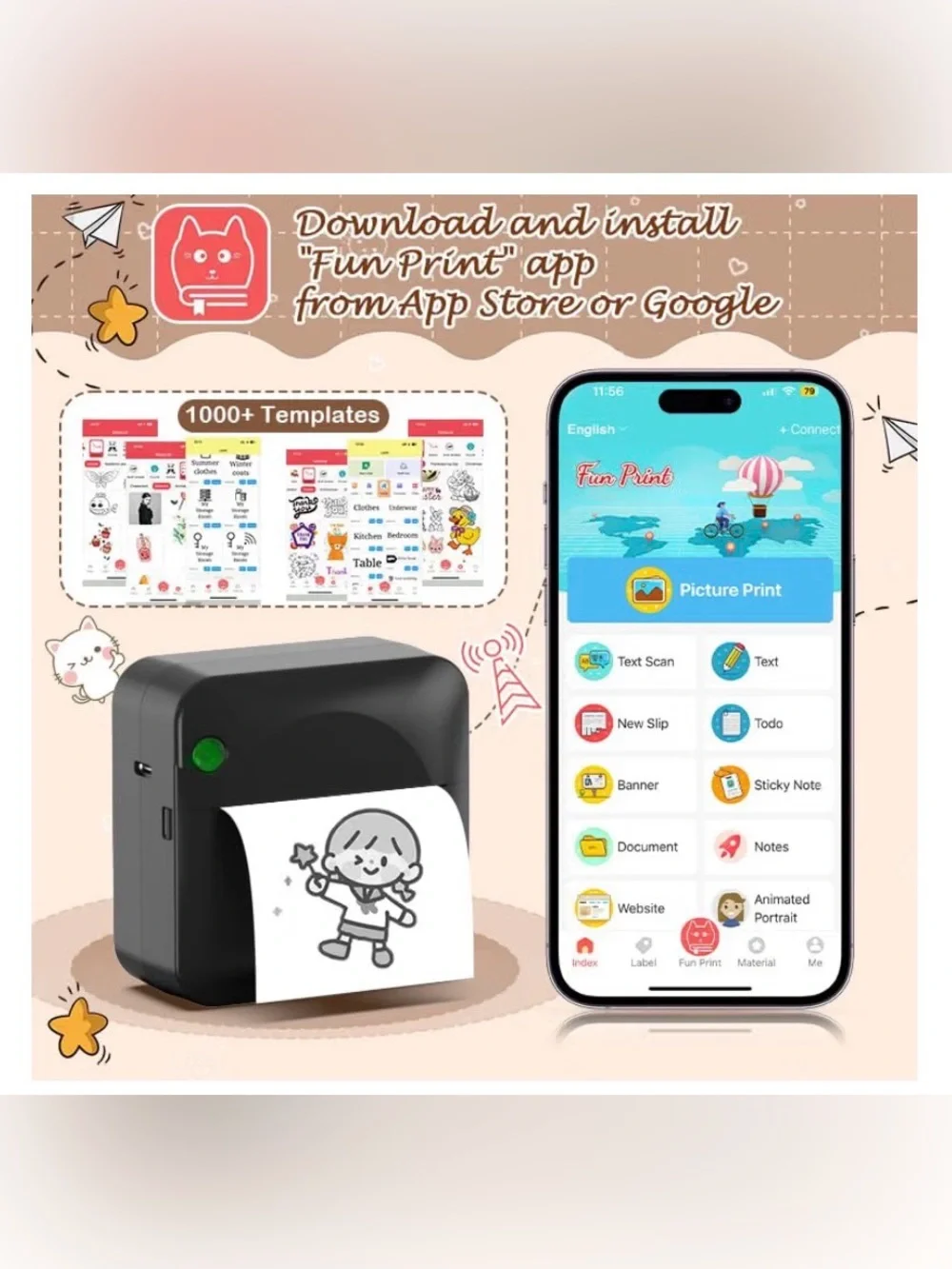 HuijuKeJi compact portable